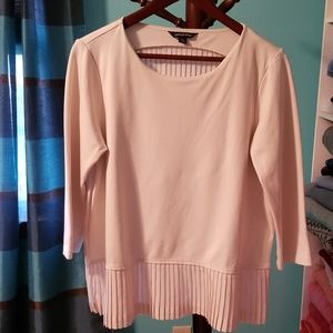 Lands' End Ivory Pleated Tunic